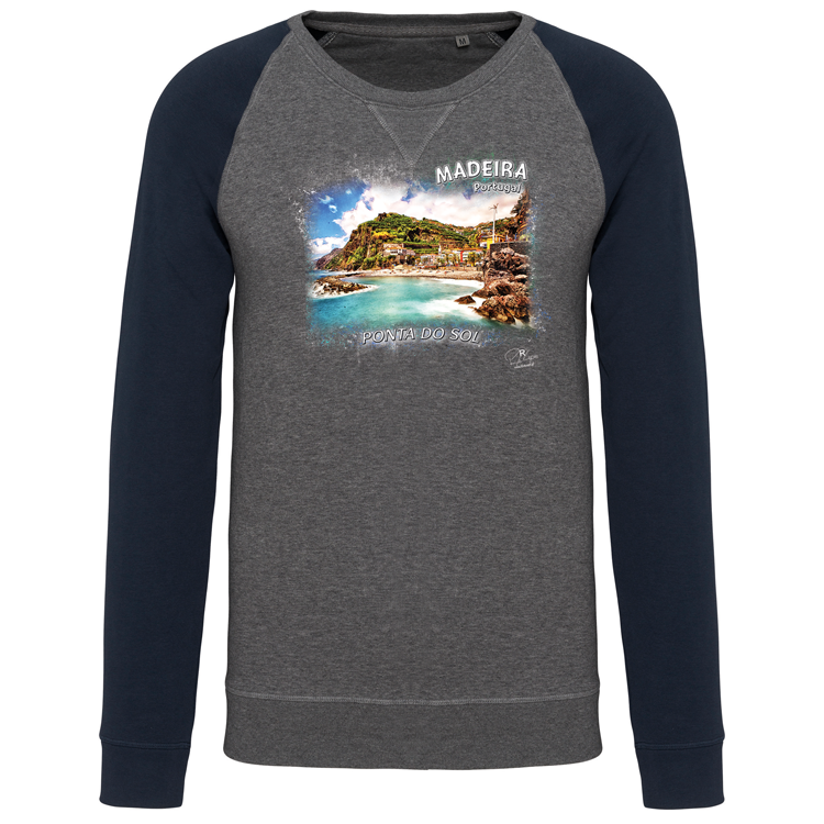 Sweatshirt Bicolor sem capuz Ponta do Sol - Image 5