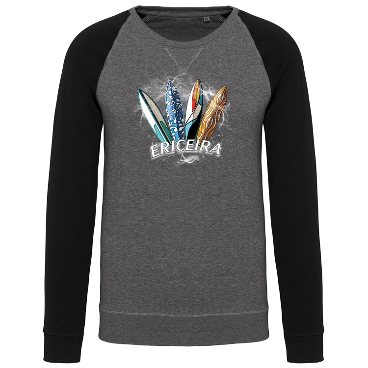 Sweatshirt Bicolor sem capuz Surfboards Ericeira - Image 2
