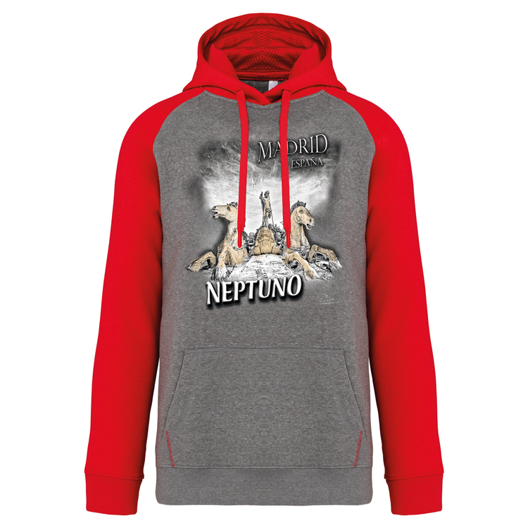 Sweatshirt Bicolor com capuz Neptuno - Image 2