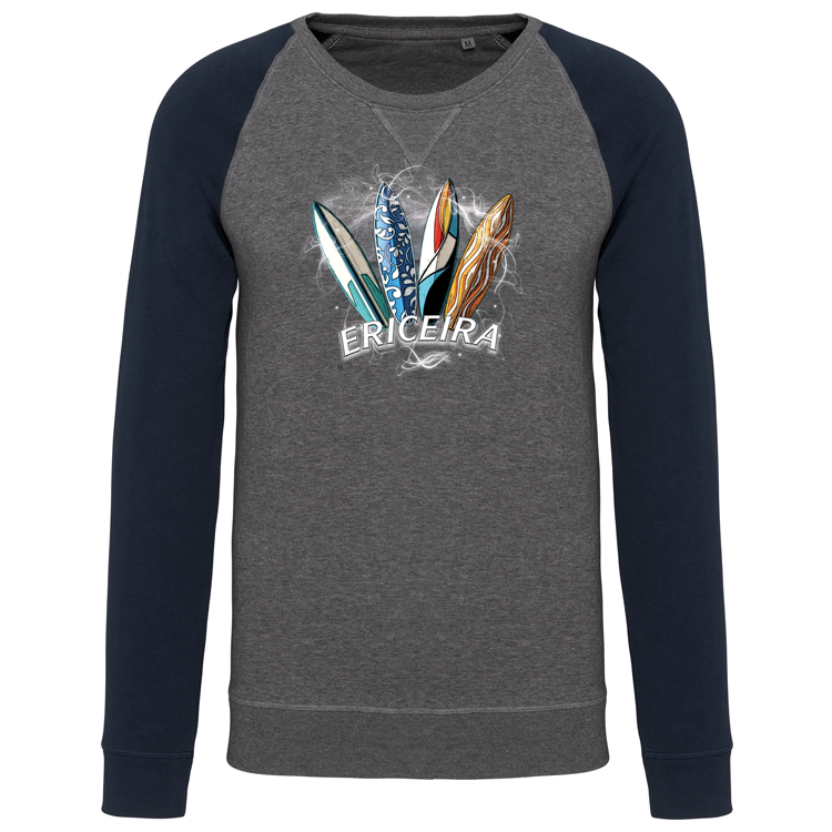 Sweatshirt Bicolor sem capuz Surfboards Ericeira - Image 4