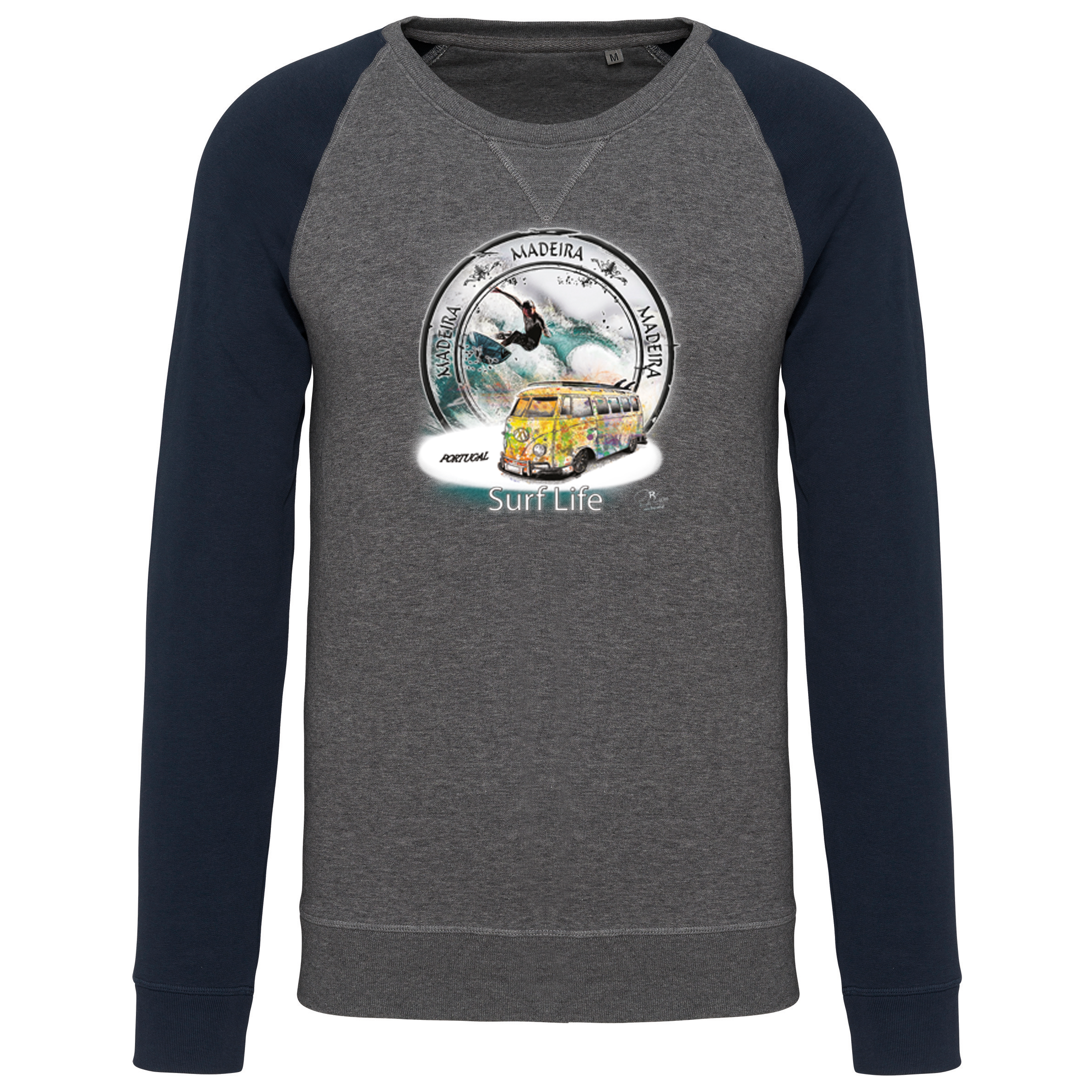 Sweatshirt Bicolor sem capuz Surf Life Ilha da Madeira - Image 4