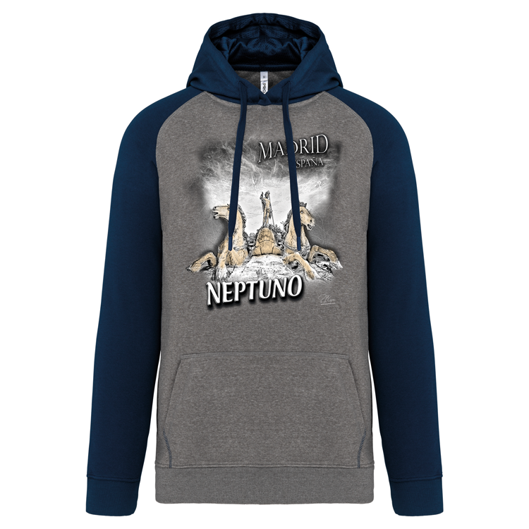 Sweatshirt Bicolor com capuz Neptuno - Image 3