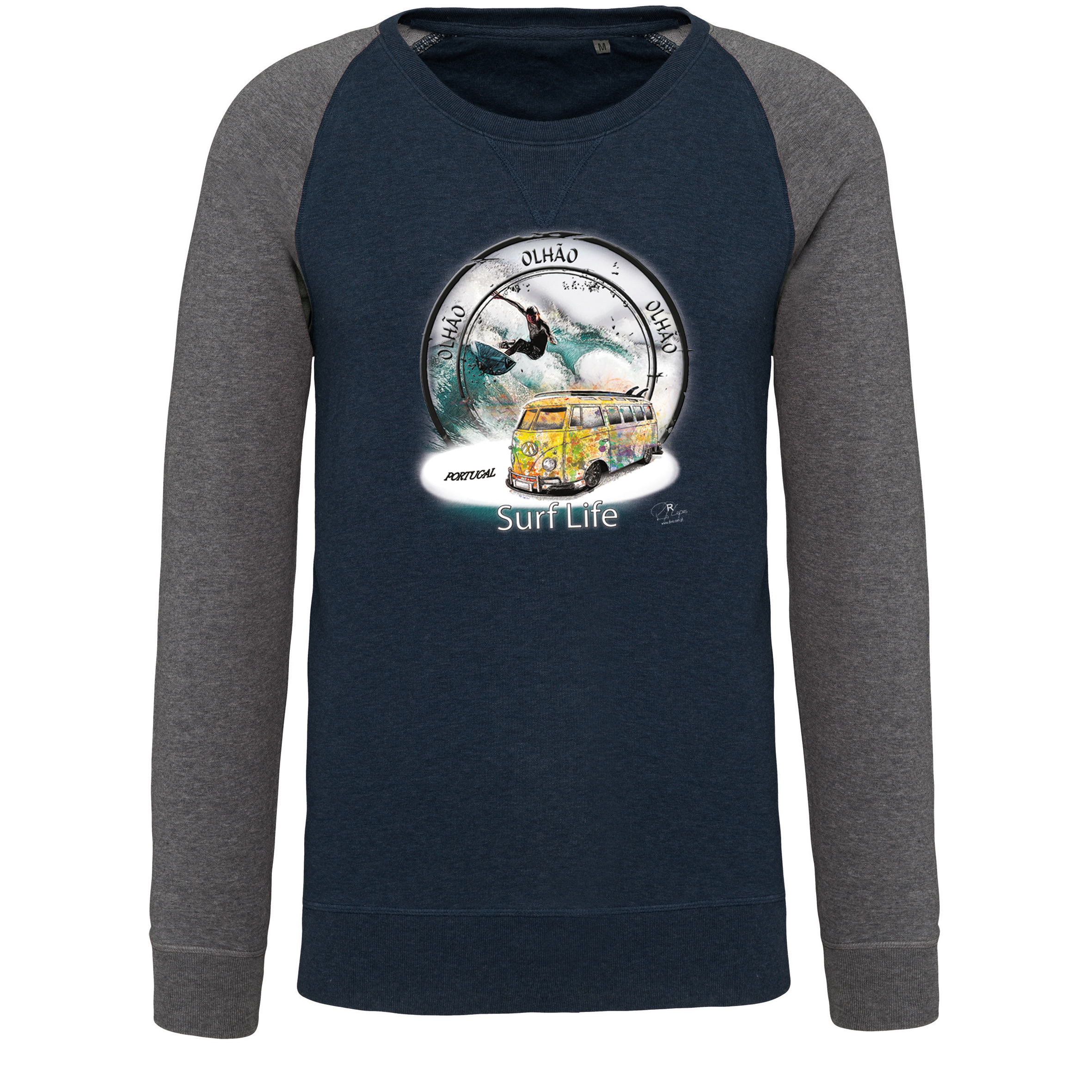 Sweatshirt Bicolor sem capuz Sur Life Olhão - Image 2