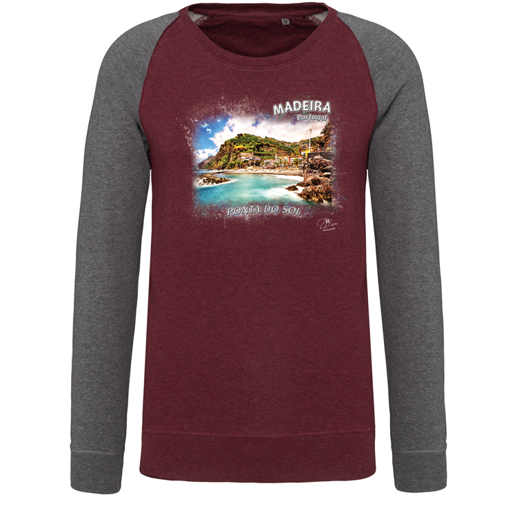 Sweatshirt Bicolor sem capuz Ponta do Sol - Image 3