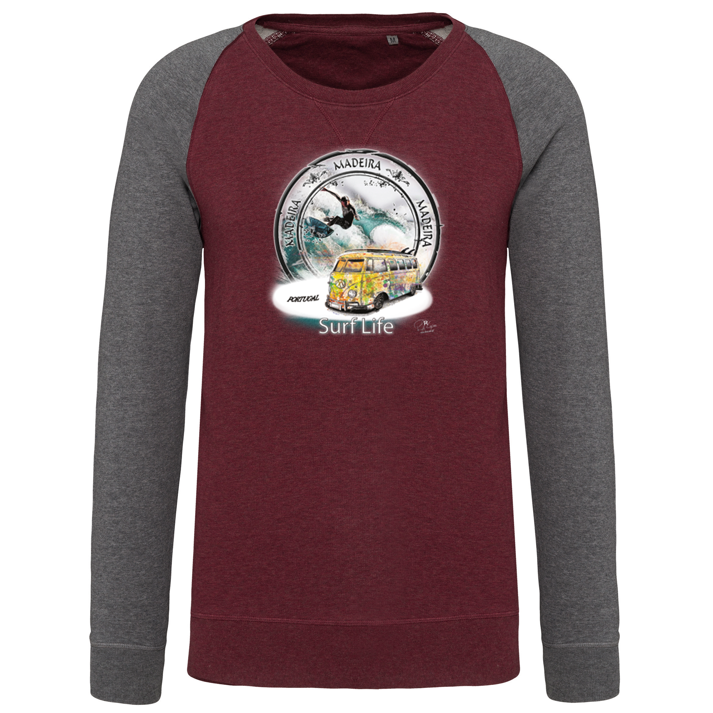 Sweatshirt Bicolor sem capuz Surf Life Ilha da Madeira - Image 5