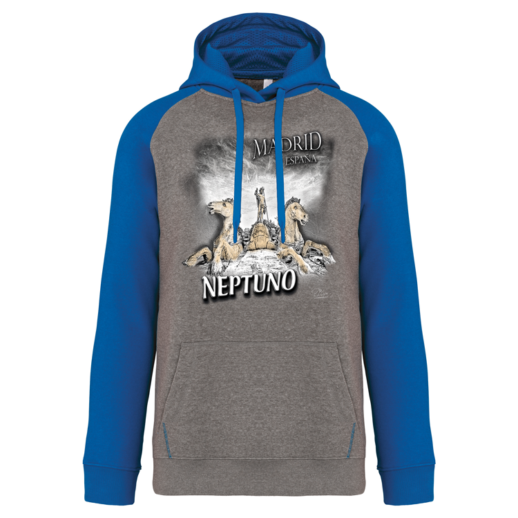 Sweatshirt Bicolor com capuz Neptuno - Image 4