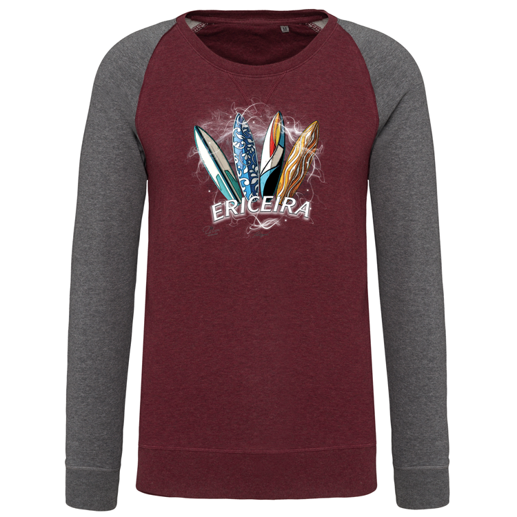 Sweatshirt Bicolor sem capuz Surfboards Ericeira - Image 5