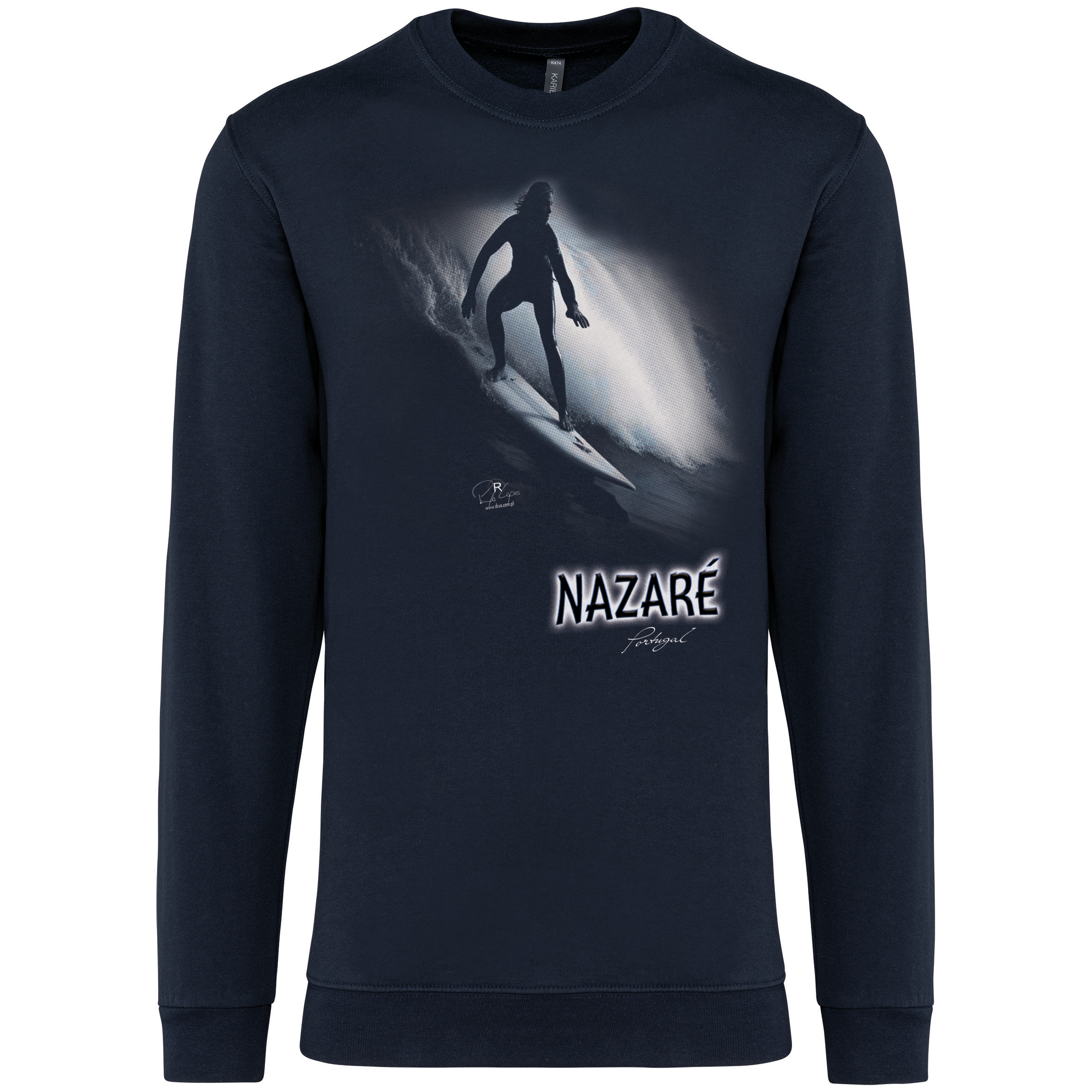 Sweatshirt Stampor sem Capuz Surf.2 Nazaré