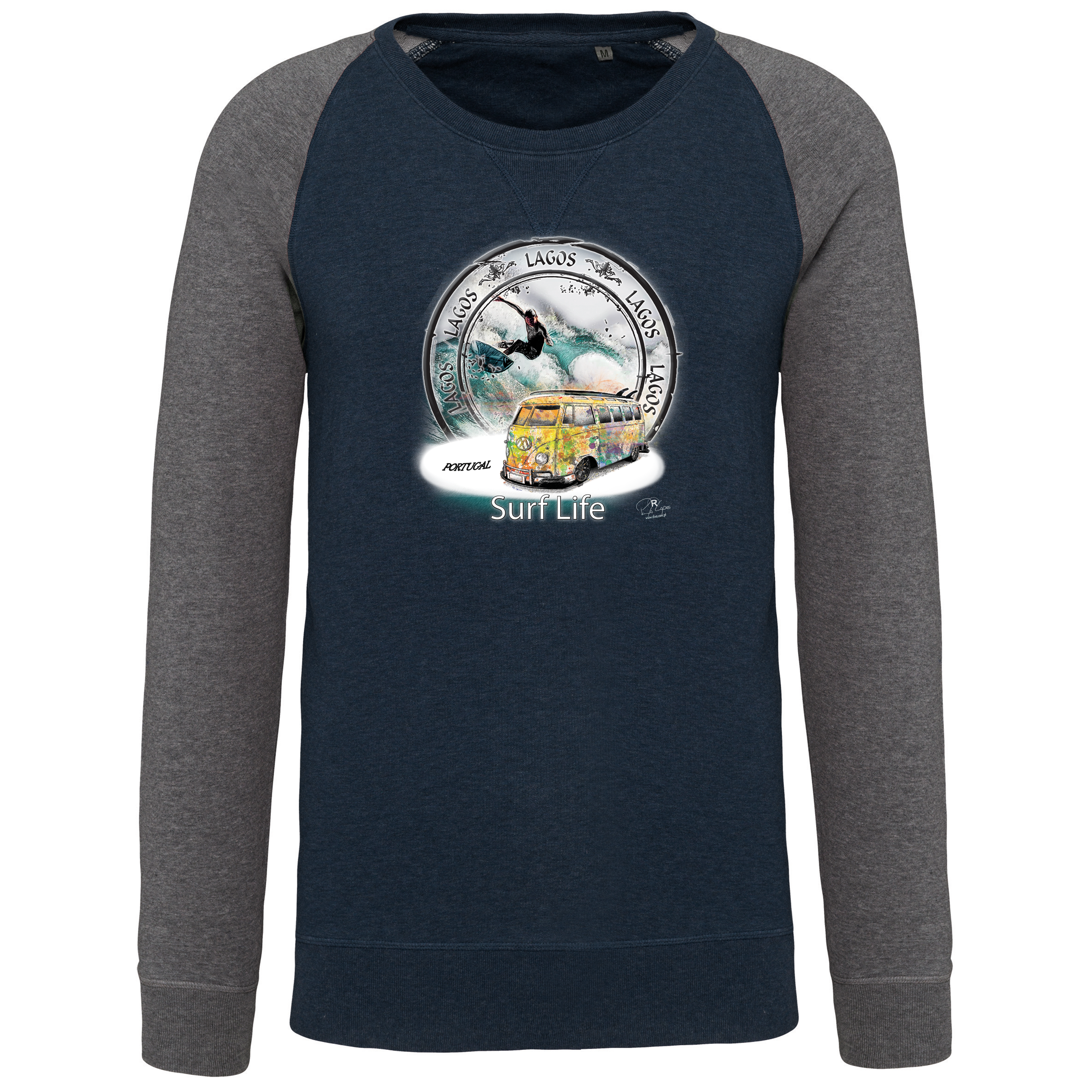 Sweatshirt Bicolor sem capuz Surf Life Lagos - Image 2