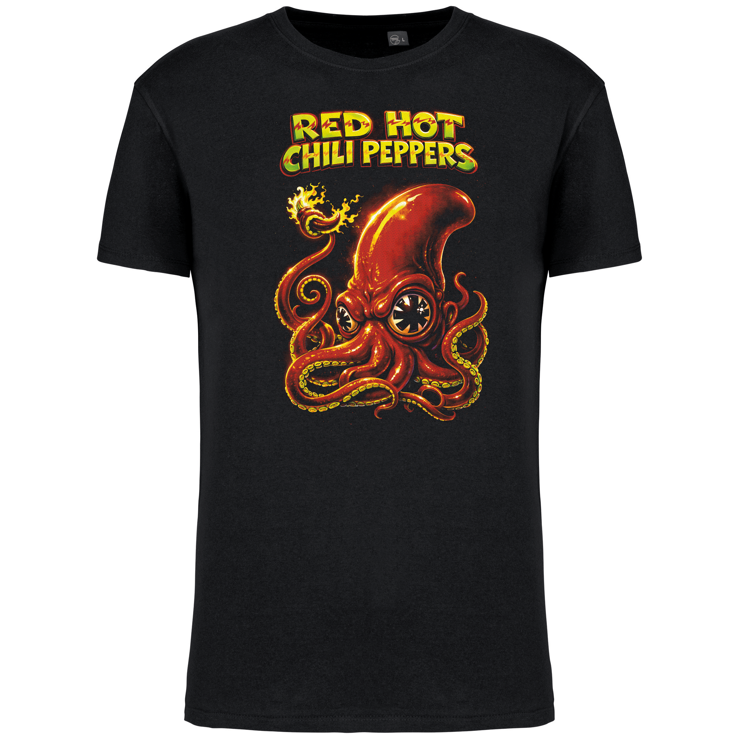 T-Shirt Algodão Biológico Red Hot Chili Peppers Octopus